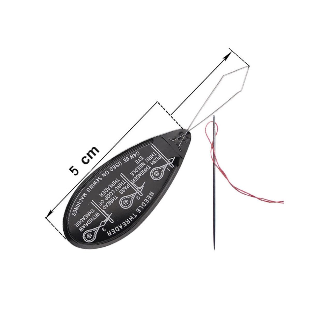 Gadpiparty 3 Series Enhebrador De Agujas De Aluminio Herramienta De Costura Para Manualidades Para Agujas De Mano Y Máquina Para Personas Con Dificultades El Enhebrado 20 Piezas*3