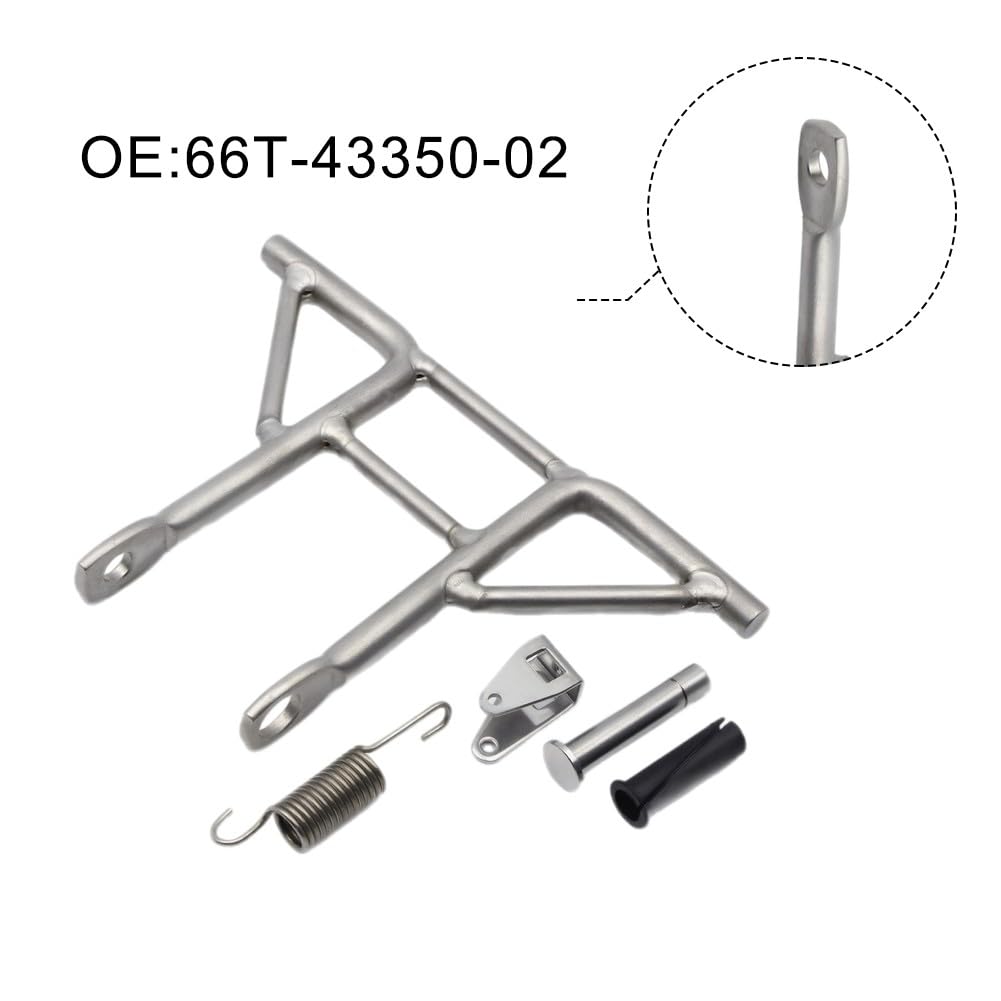 ReachMall Gruppo ricevitore per T40 2 tempi 40HP, OEM 66T-43350-02 resistente alle alte temperature, adatto per motori fuoribordo F25 2001-2015