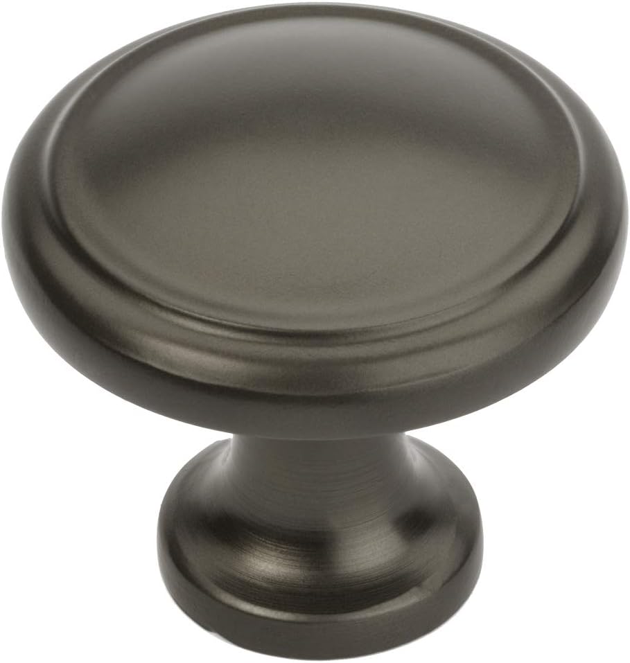 Cosmas 10 Pack 5982GPH Graphite Cabinet Hardware Round Knob - 1-1/8 Diameter
