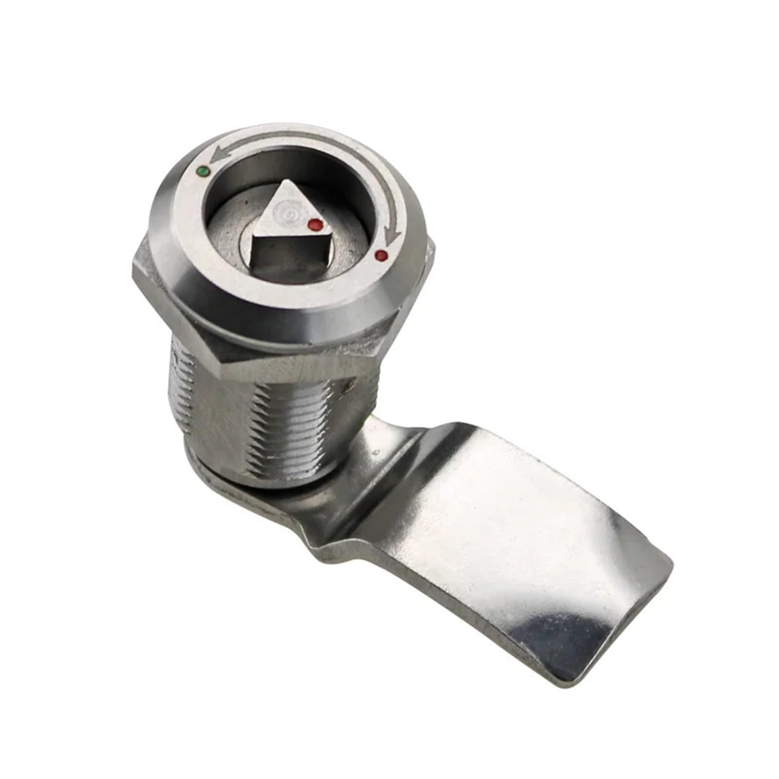 Serrure triangulaire en acier inoxydable 304, serrure à languette, serrure cylindrique rotative à 180 degrés, serrure de train, serrure de porte d'armoire électrique, 1 pièce