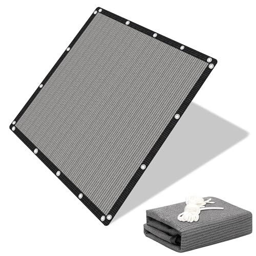 90% Shade Cloth Sun Shade Fabric Privacy Screen Shade Cover for Patio Garden Pergola Shade Cover Canopy with Gromments