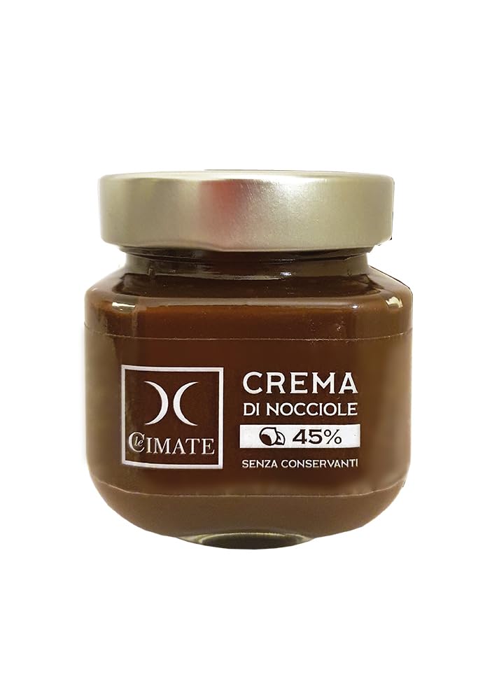  Le Cimate Crema di Mandorle Hazelnut 45% PGI, Senzì Antiséptici | Fatta in Italia 100% | 200 Grammi
| Le Cimate Patê di