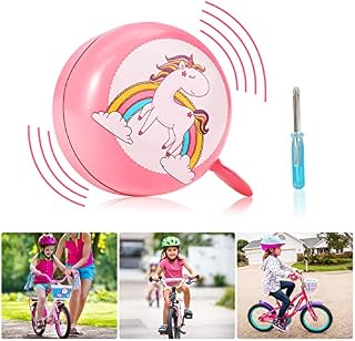 Children's Bicycle Bell, Bike Bell for Adults, Kid's Bike Bell with Loud and Crisp Sound with Portable Mini Cross Screwdriver, Road and Mountain Bike Ring Bell Bike Accessories for Most Bicycles