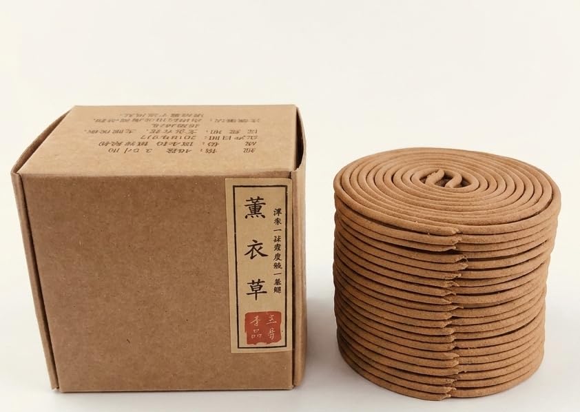 Leadwider Natural Incense Coils, 48 Coils, 3.5-Hour Burn Time Natural Aromatherapy for Indoor Use (Lavender)