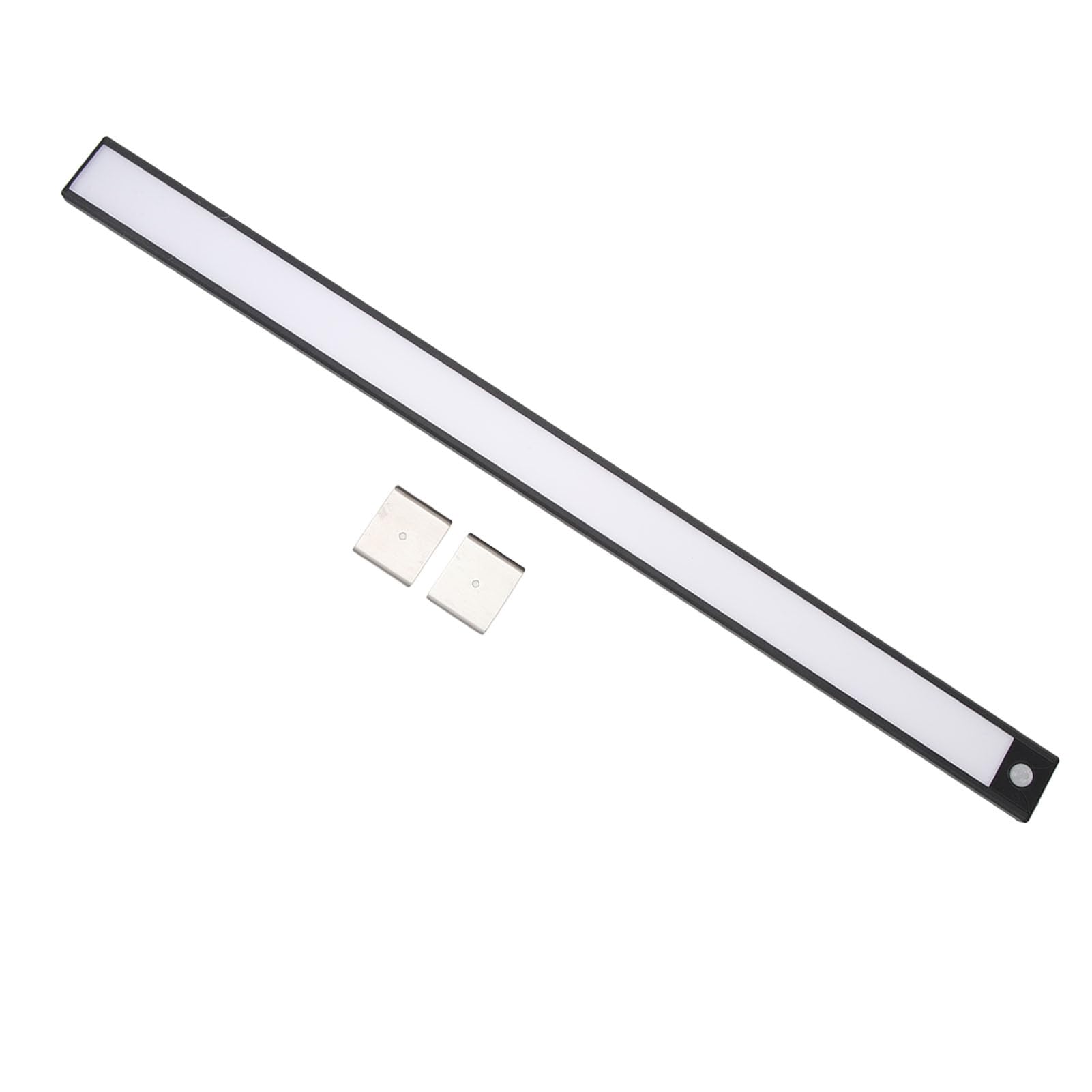 Barra Luminosa con Sensore di Movimento Ricaricabile da 23,6", Luce Magnetica per Armadio a LED da 1500 MAh con Accensione/spegnimento Automatico, Illuminazione da Sottopensile
