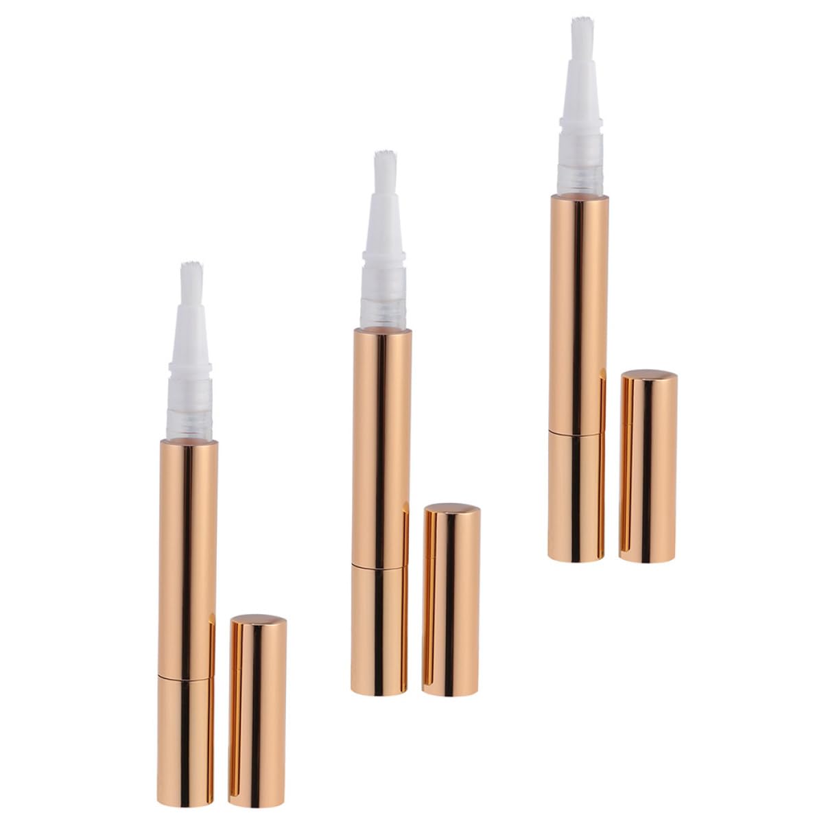 3 Set Ricaricabili Per Lucidalabbra Bottiglie Rotanti Per Unghie Per Make Up E Te 3 Pezzi * 3