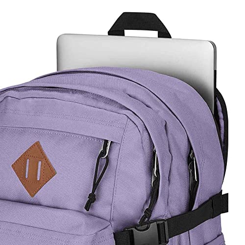 Image of JanSport Main Campus Backpack - Travel or Work backpack w 15-Inch Laptop Sleeve and Dual Water Bottle Pockets, Pastel Lilac