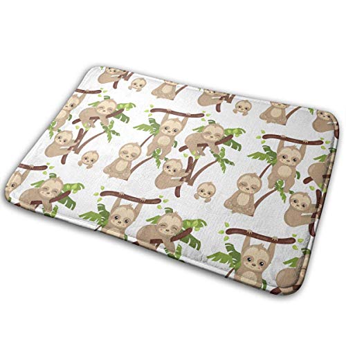 BLSYP Slothes are Cute Doormat Anti-Slip House Garden Gate Carpet Door Mat Floor Pads 15.8" X 23.6"