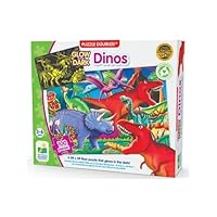 The Learning Journey 787533 Doubles Glow in The Dark Dino Puzzle