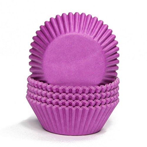 Miss Bakery's House® Moldes para magdalenas - papel - estándar - Ø 50 mm x 30 mm - púrpura - 75 piezas - forma de papel para hornear Cover