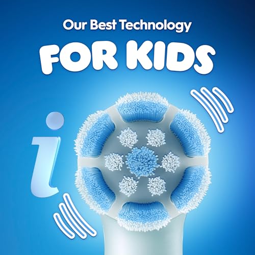 Oral-B iO Kids Disney Stitch Electric Toothbrush, 1 Toothbrush Head, 1 Travel Case, 3 Modes with Kid-Friendly Sensitive Mode, 2-Min Music Timer, for Ages 6+