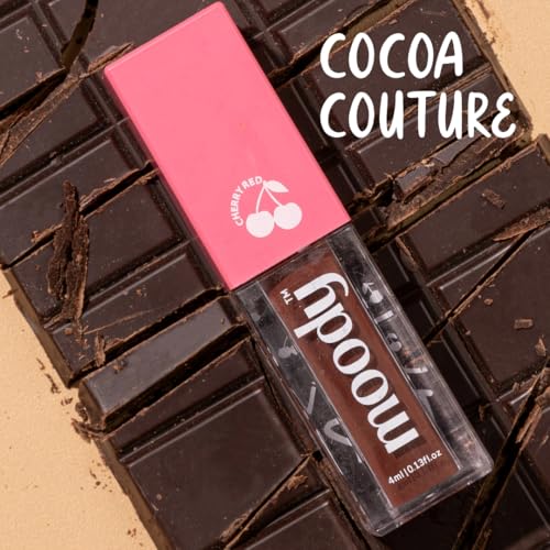 Image of Moody Drip Matte Liquid Lipstick - Cocoa Couture, with Jojoba Seed Oil & Vitamin E | Transferproof, Long Lasting & Vibrant Lip Colors That Last Upto 12 Hours | Paraben Free Lip Tint, 4ml