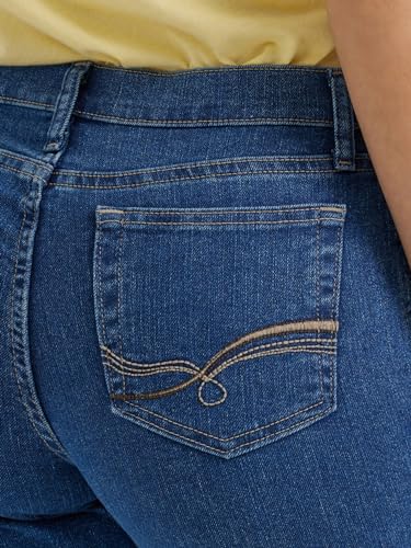 Riders by Lee Indigo Women's Classic Fit Straight Leg Jean, Gulf, 14 Long4