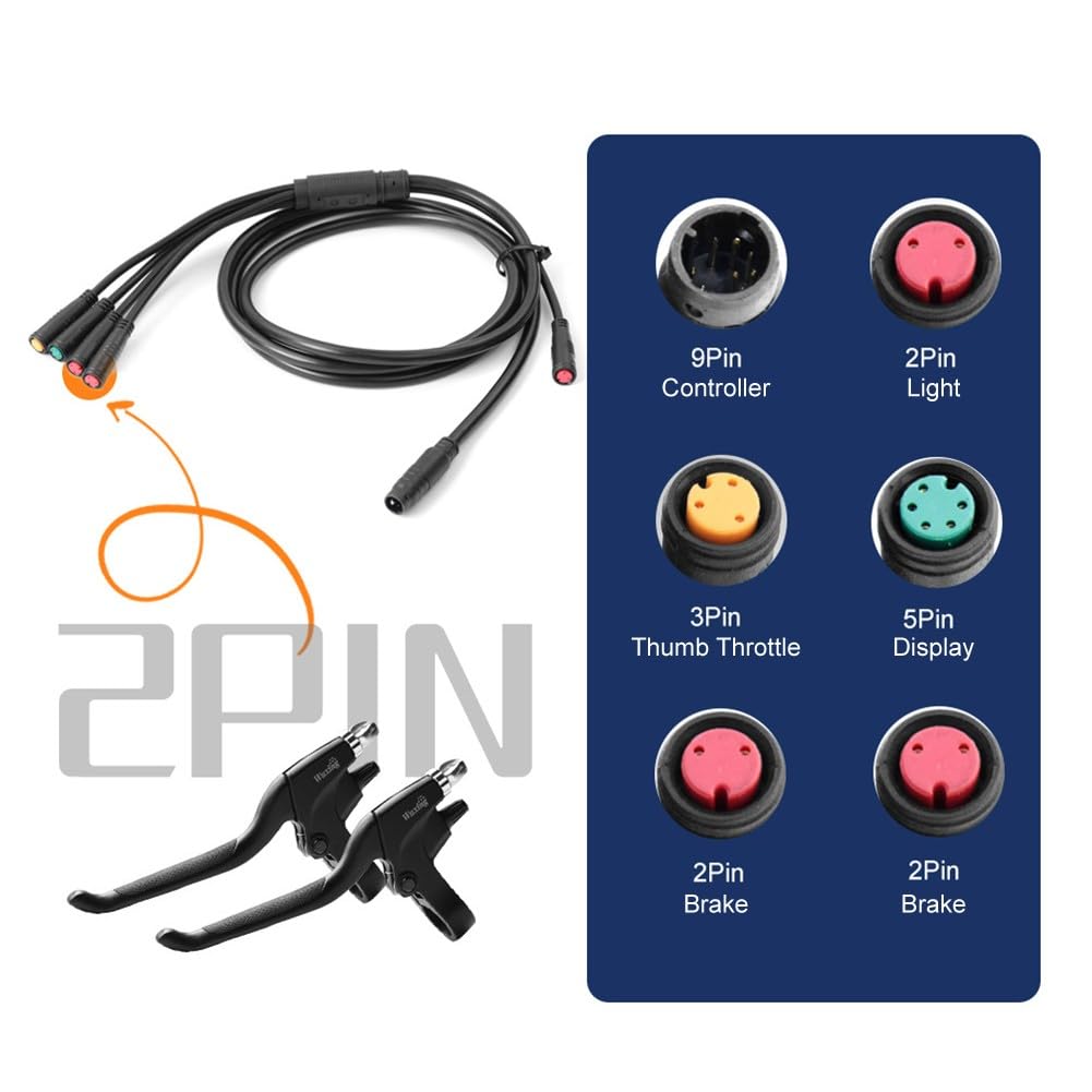 Controller brushless per bici elettrica da 36 V/48 V, 22 A, 500 W, per parti KT con cavo 1T5