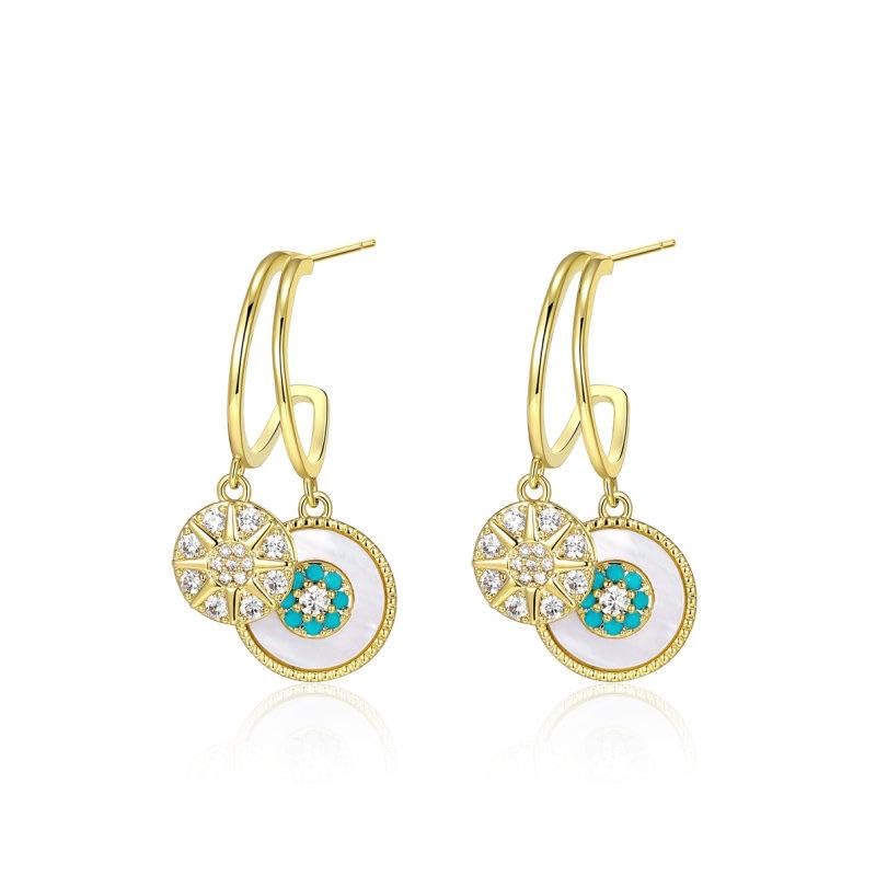 Arzonai Seas Daughter Earrings High-End Earrings Korean Temperament Net Red Niche Design Earrings for Women and Girls (B0CXTL1FH1) Amazon Price History, Amazon Price Tracker