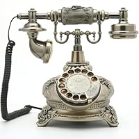 Amazon | EnergyPower 高級アンティーク調 ダイヤル式電話器 アナログ
