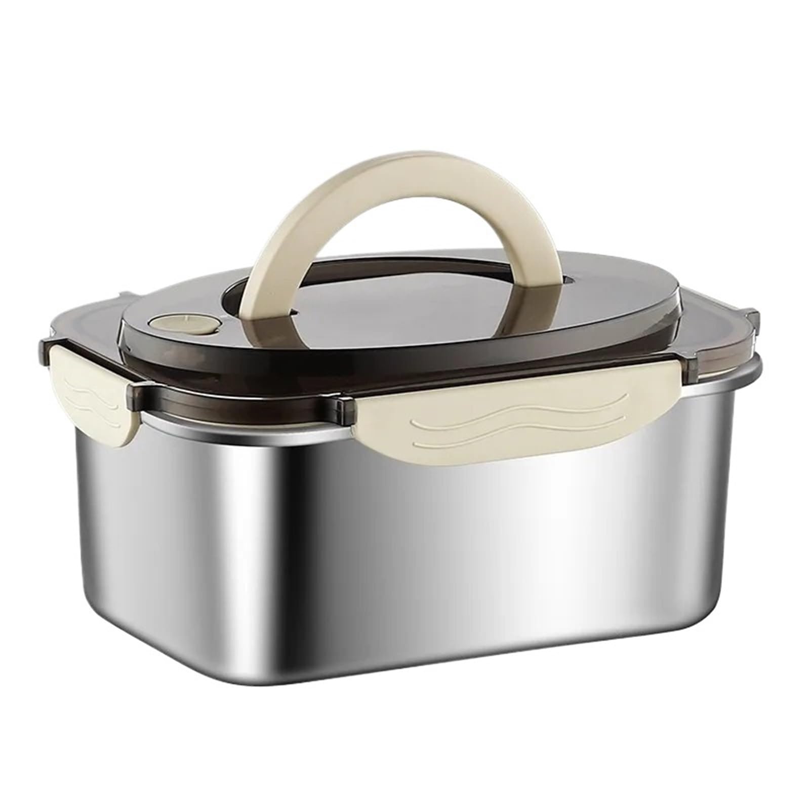 Contenitore ermetico in acciaio inox 316, contenitore Bento sigillato per conservare in frigorifero e picnic all'aperto (2100 ml, 3 pezzi)