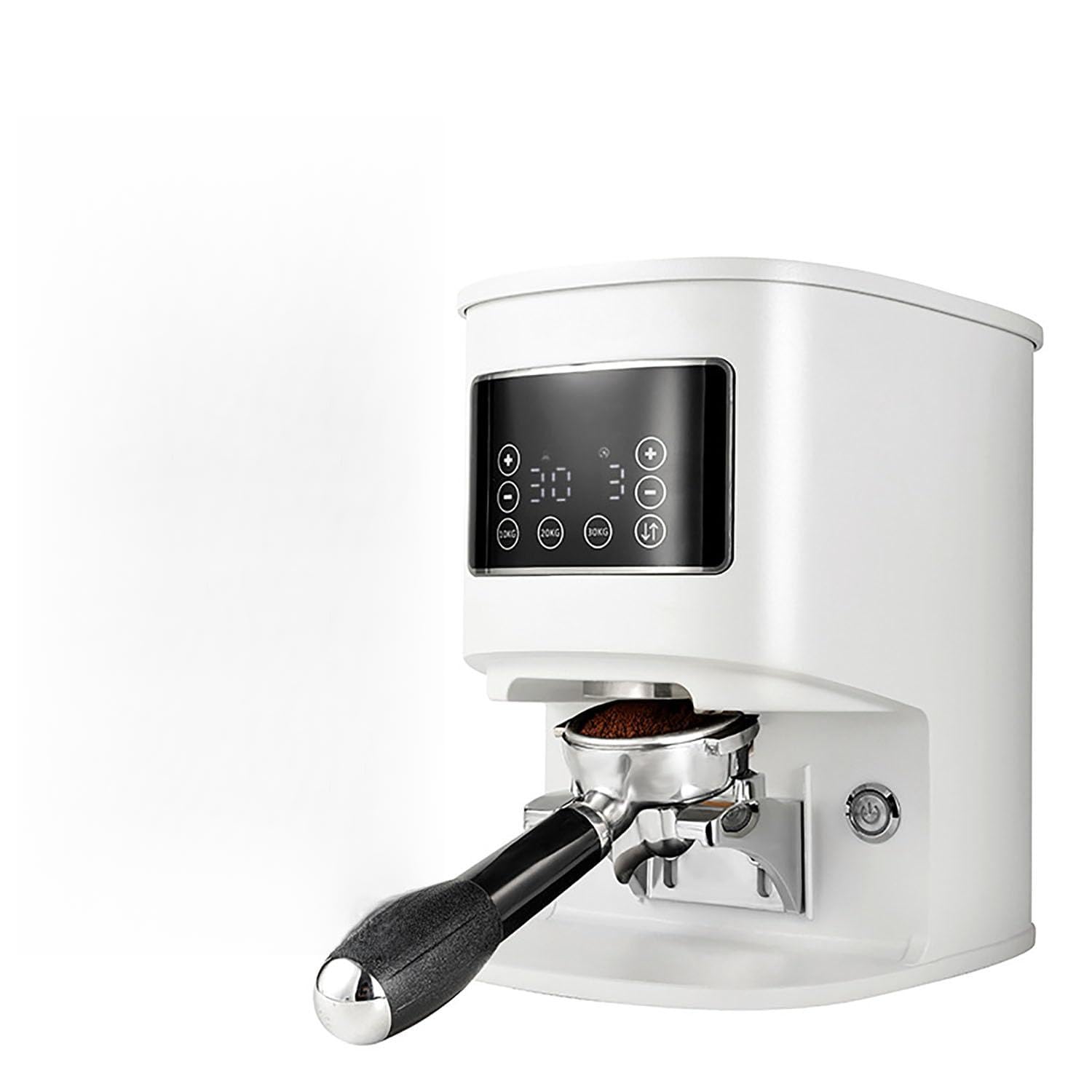 Electric Coffee Tamper Commercial Fully Automatic Press Machine with Pressure Can Be Set Between 10-30KG Adjustable Stand and