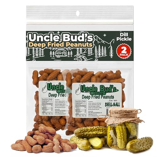 Image of Uncle Bud's Deep Fried Peanuts, Dill Pickle - 2 Pack