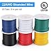 LotFancy 22AWG Stranded Wire, 6 Colors (26 Feet/8 M Each) Electrical Wire, UL Listed, Tinned Copper Hookup Wire Kit 22 Gauge 300V for DIY, Flexible, PVC Insulated