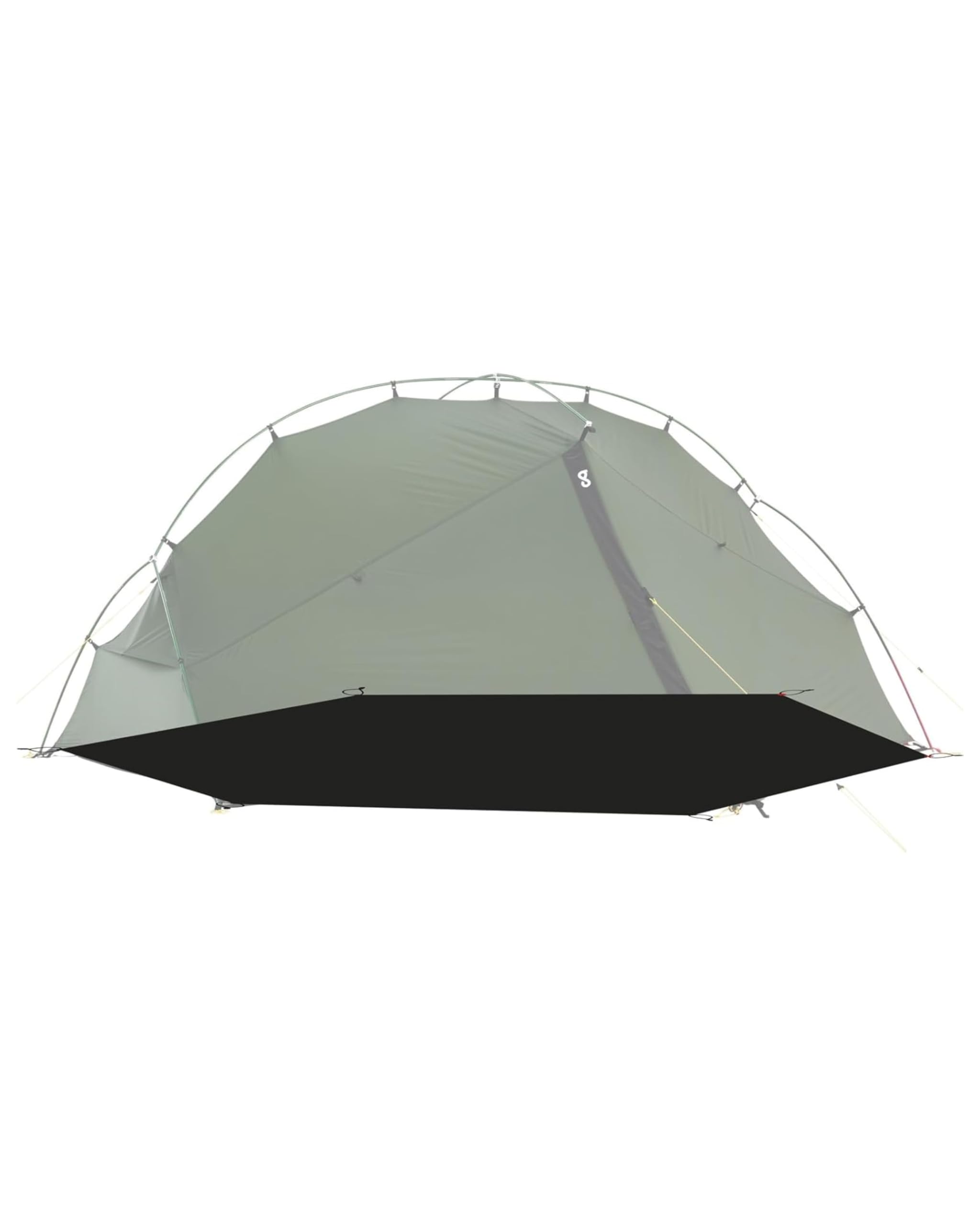 Wechsel Groundsheet Bella/Trailrunner I Schwarz I robuste Zelt-Unterlage Boden I wasserdicht mit 7000mm Wassersäule I Bodenplane aus 75D Polyester I Camping-Plane zum Schutz vor Nässe & Schmutz