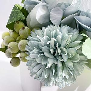 Ladadafakepeonyflowersinceramicvasefauxhydrangeaflowerarrangementsforhomedecorartificialflowerswithvase Urban Country Home Decor Ladada fake peony flowers in ceramic vasefaux hydrangea flower arrangements for home decor artificial flowers with vase urban country home decor