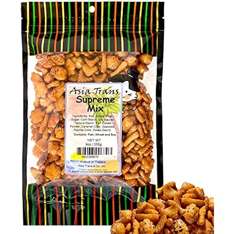 Traditional Supreme Mix Arare Rice Crackers - Mochi Crunch Asian Snack Mix - Sweet, Salty, and Umami Flavor - Crunchy On-The-Go Snack For Any Occasion - 9 Ounce Cover