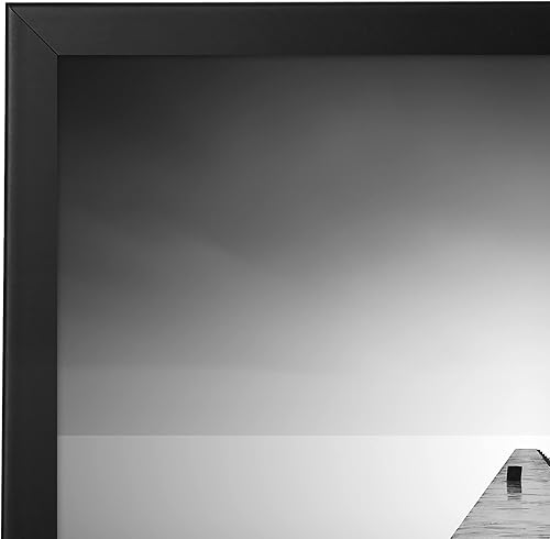 Vista 1014 de Americanflat - Marco para póster de 71 x 74 cm con plexiglás pulido, portarretratos negro de madera industrializada, Epic Collection, marco ancho