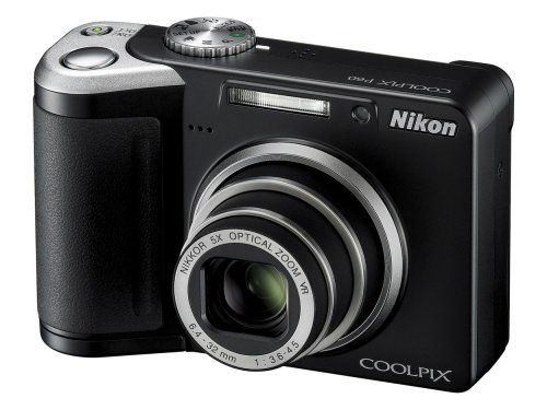 Nikon Coolpix P60 Digitalkamera (8 Megapixel, 5-Fach Opt. Zoom, 6,4 cm (2,5 Zoll) Display, Bildstabilisator) schwarz