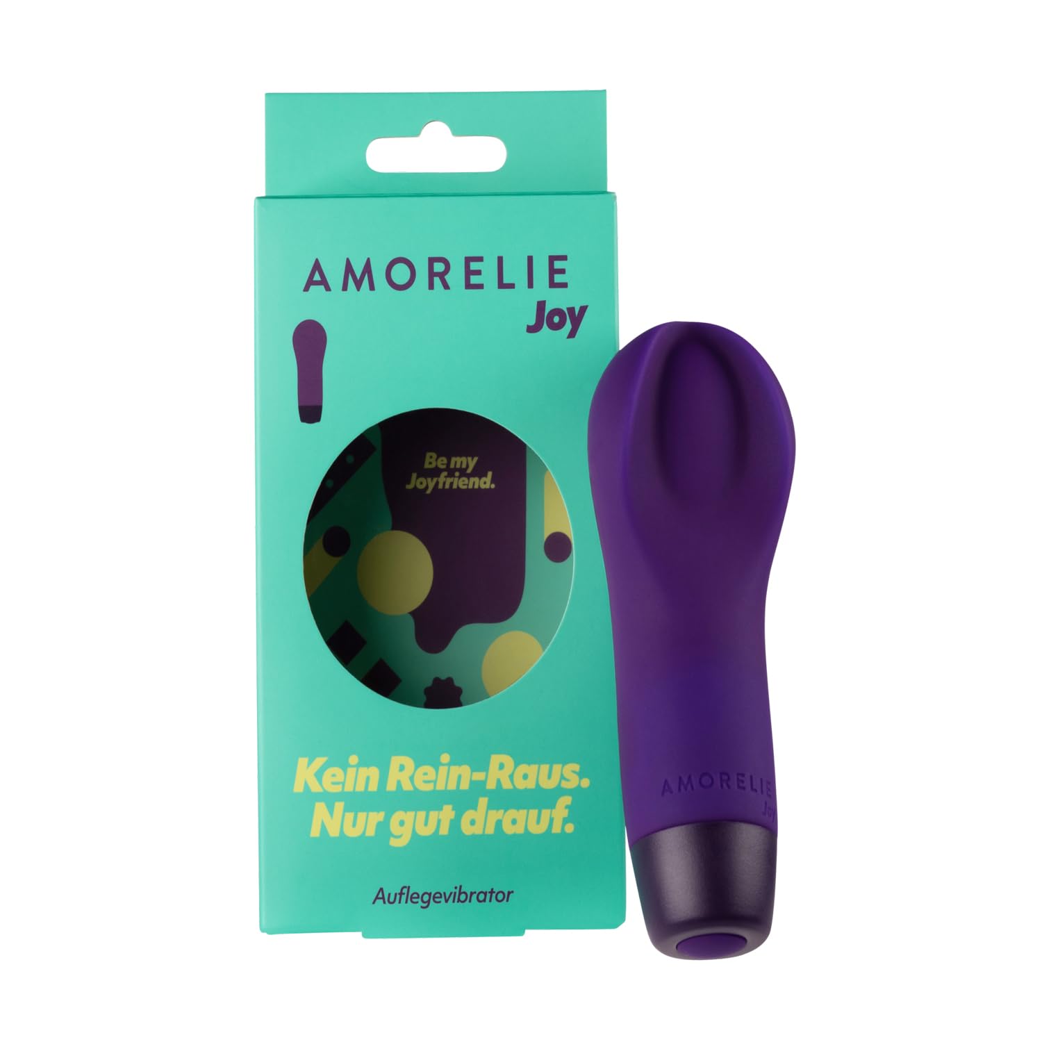 AMORELIE Joy - Vibratore Groove da donna, impermeabile, ricaricabile, viola