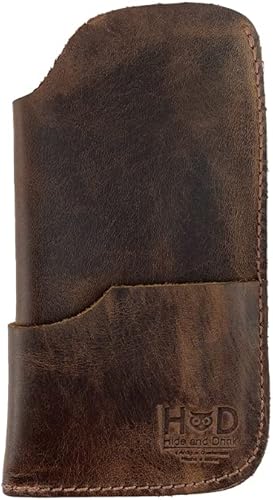 Miniatura 6 de Hide & Drink, Funda rústica para gafas de sol y cartera hecha a mano de cuero de grano completo