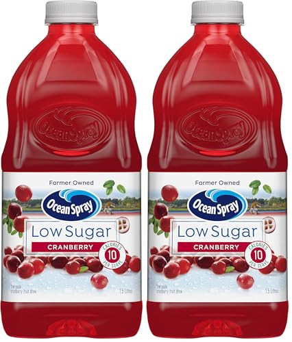 Ocean Spray Low Sugar Cranberry, Crisp, Clean Taste, 1.5 L (Pack of 2)