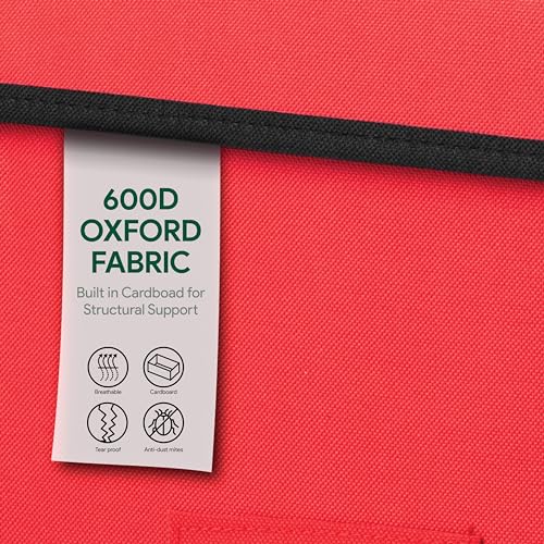 PEULEX Organizador de papel de embrulho de Natal, com alças e bolsos, bolsa organizadora de presente