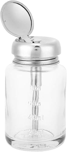 Bomba removedor de esmalte de uñas, dispensador de líquido de empuje hacia abajo, vidrio de alcohol, contenedor de bombeo de mano con cerradura disponible en Yaxa Venezuela