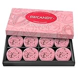 SWCANDY Shower Steamers Aromatherapy Birthday Gifts for Women Travel Essentials, 8 Pcs Strawberry, Bath Bombs Shower Bombs with Natural Essential Oils, Relaxation Home SPA