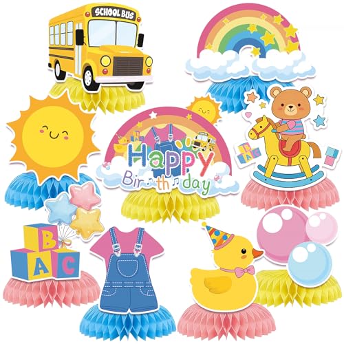 Happy Birthday Decorations Party Supplies Honeycomb Table Centerpieces