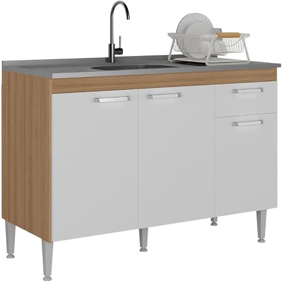 Balcão Cozinha Multimóveis Paris MP2215 120cm