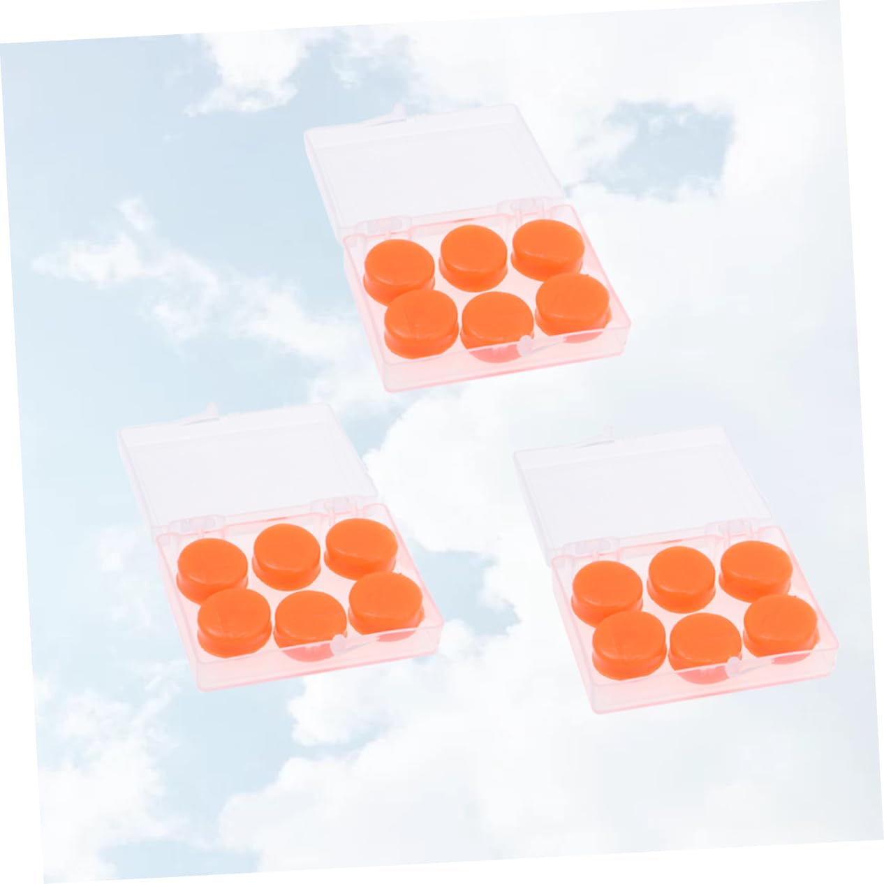 Baluue Swimming Earplugs Earbuds 18pcs Deformable Silicone Gel Earplugs for Bathing Plane Subway Soundproof Comfortable Fit