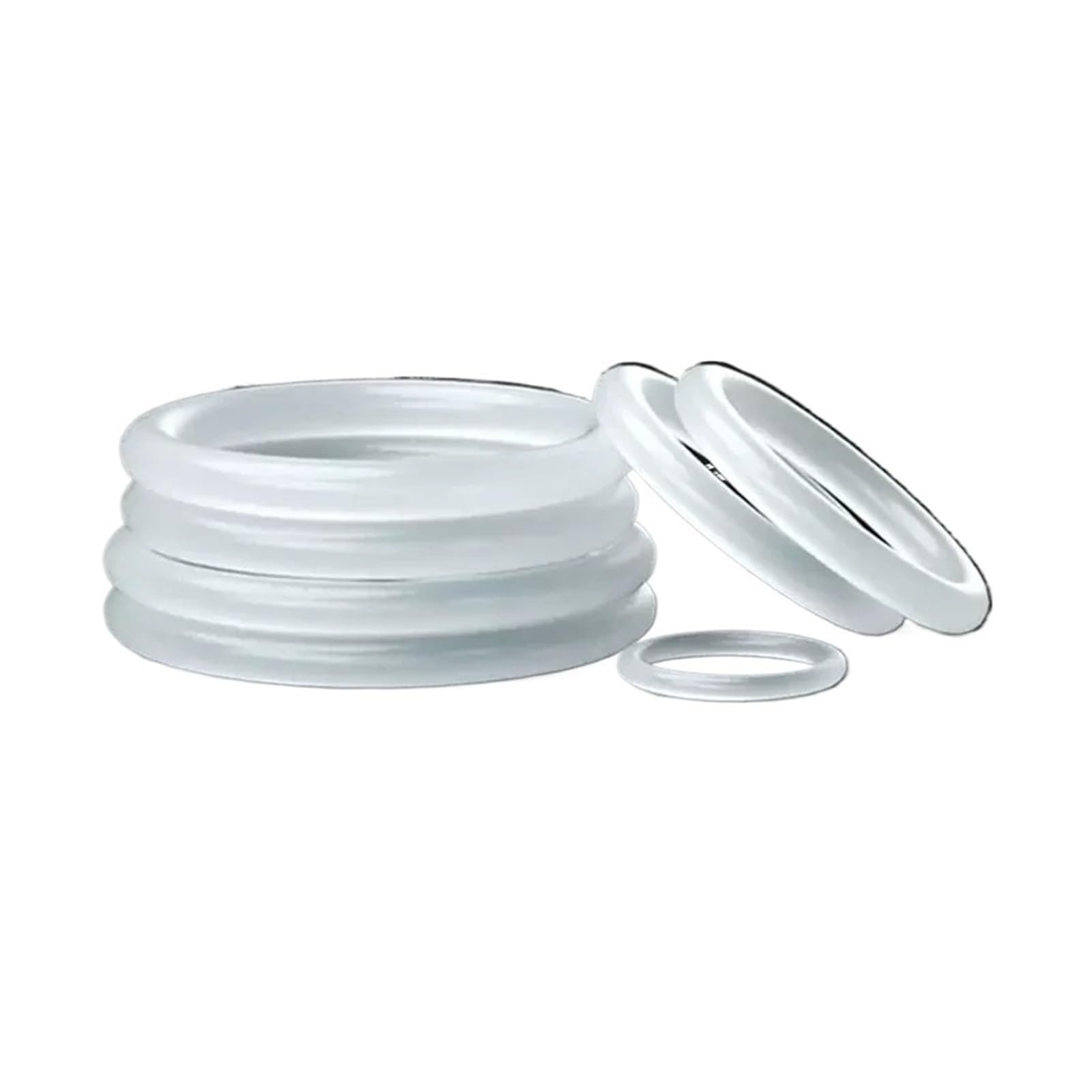 CS 5mm VMQ White Sealing O-Ring with Outer Diameter 25-100mm(OD 40mm 10pcs)