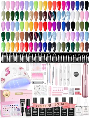 Beetles Christmas Gel Nail Polish Kit with U V Light Nail Drill Nail Tips