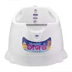 Banheira Ofurô Infantil Grande Prime Baby 1 a 6 Anos – Banheira Ergonômica Antiderrapante para Crianças e Bebês até 30Kg com Plugue de Escoamento Rápido (Branco)
