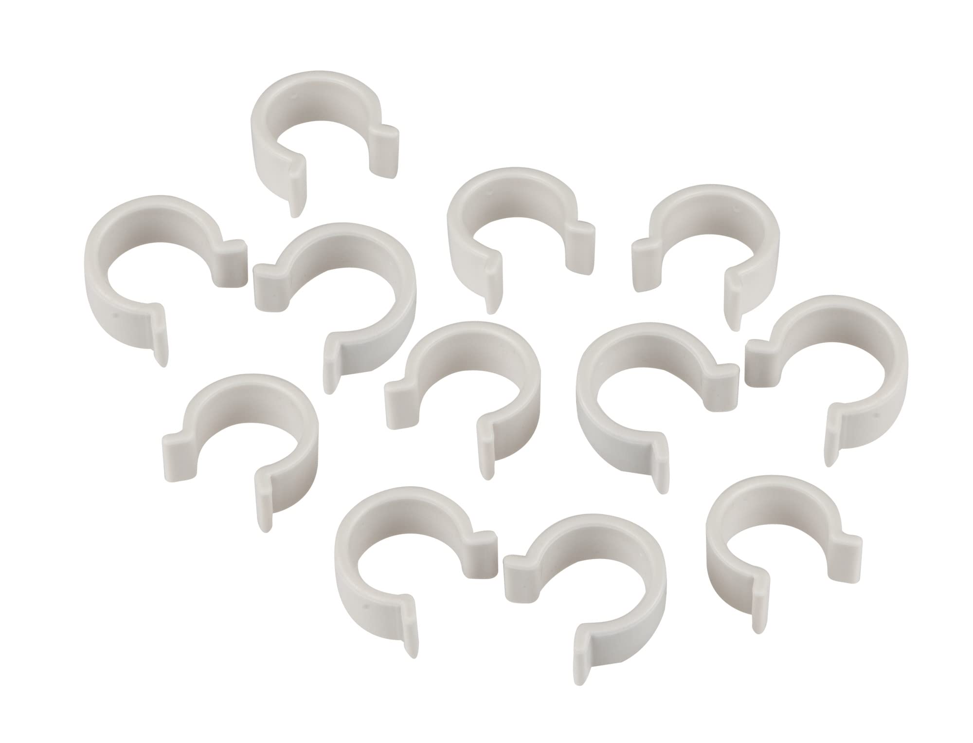 Windhager Clip di ricambio per pomodori ALUSTAR, clip per pellicola serra, clip di ricambio, 12 pezzi, bianco, 33703