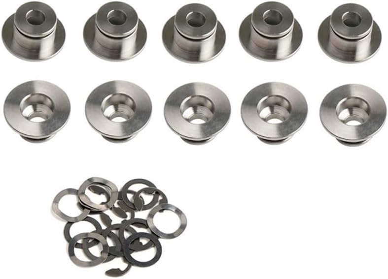 Motorcycle Floating Brake Rotor Disc Bobbins Circlips Fit For YZF R1 R6 00-18 FZ1 01-15 FZ6R 09-17 ZX6R(10pcs Titaninum)