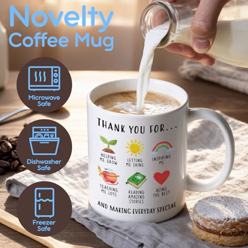 Taza de cerámica multicolor 11 onzas miniatura 4