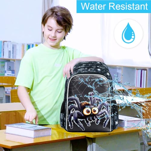 Image of 3PCS Dinosaur Backpack for Boys, 16 Inch Kids Water Resistant Preschool Elementary Kindergarten Bookbags and Lunch Box | Kids