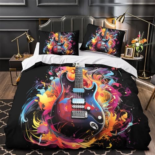 Housse de couette imprimée 3D super king size avec fermeture éclair