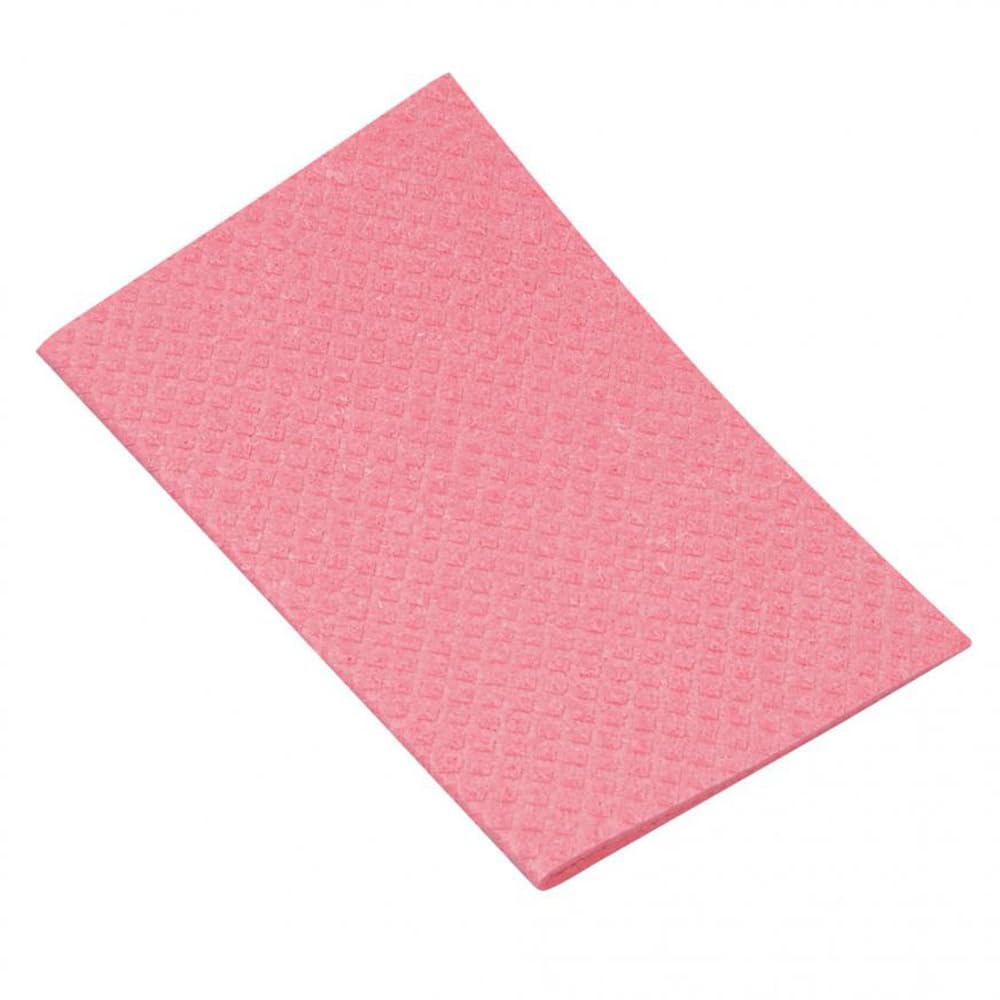 FRANZ MENSCH HygoClean Schwammtücher, rosa | Baumwolle/Zellulose, 25 x 31 cm, 200 Stück, Wiederverwendbar/Waschbar, Geschirrtücher, Reinigungstücher, Spüllappen