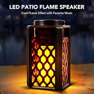 Outdoor Bluetooth Speaker,Wireless Bluetooth Speaker with Torch Light,IP65 Waterproof LED Flame Atmosphere Lantern Speaker for Party Garden Camping Patio Men Women Couples Dads Moms Outdoor Bluetooth SpeakerWireless Bluetooth Speaker with Torch LightIP65 Waterproof LED Flame Atmosphere Lantern Speaker for Party Garden Camping Patio Men Women Couples Dads Moms