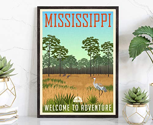 Póster de viaje de estilo retro