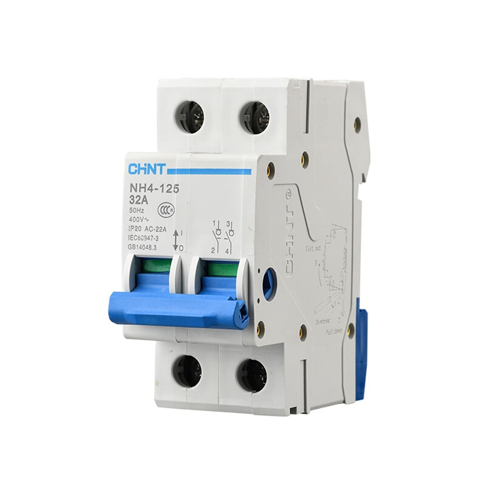 AVSBBYEPS NH4-125 1P 2P 3P 4P Small Knife Circuit Breaker